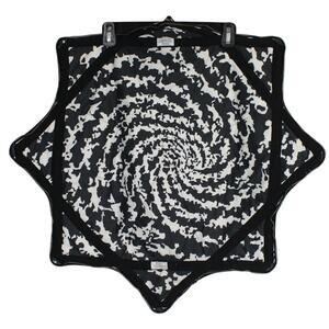 Mougee 27" Flowstar Black White Swirl 2 Tone Spin Flow Toy Festival Rave Prop
